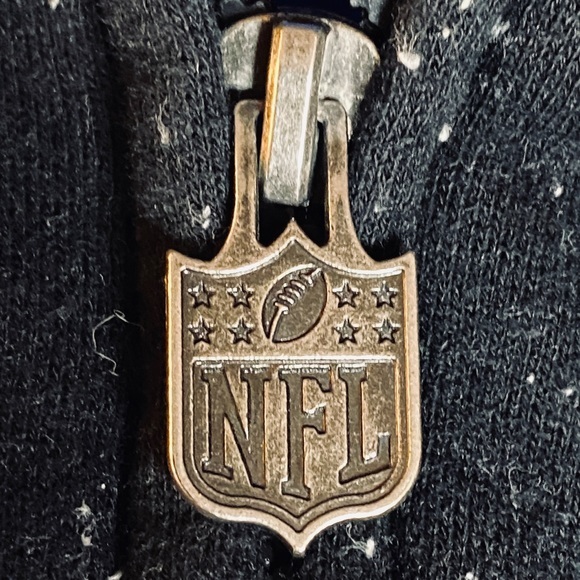 Indianapolis Colts NFL Black & Blue Sherpa Lined Full Zip Hooded Jacket Medium - Picture 8 of 12